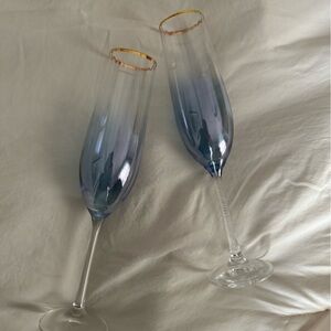 Anthropologie champagne flutes